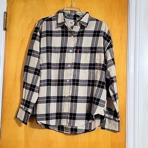 Levi's, Medium, women's plaid, button-down shirt